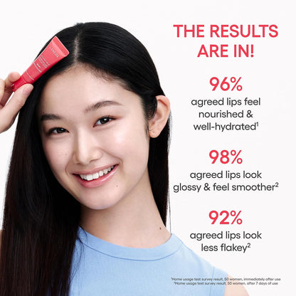 Glossy tinted lip moisturizer in berry shade