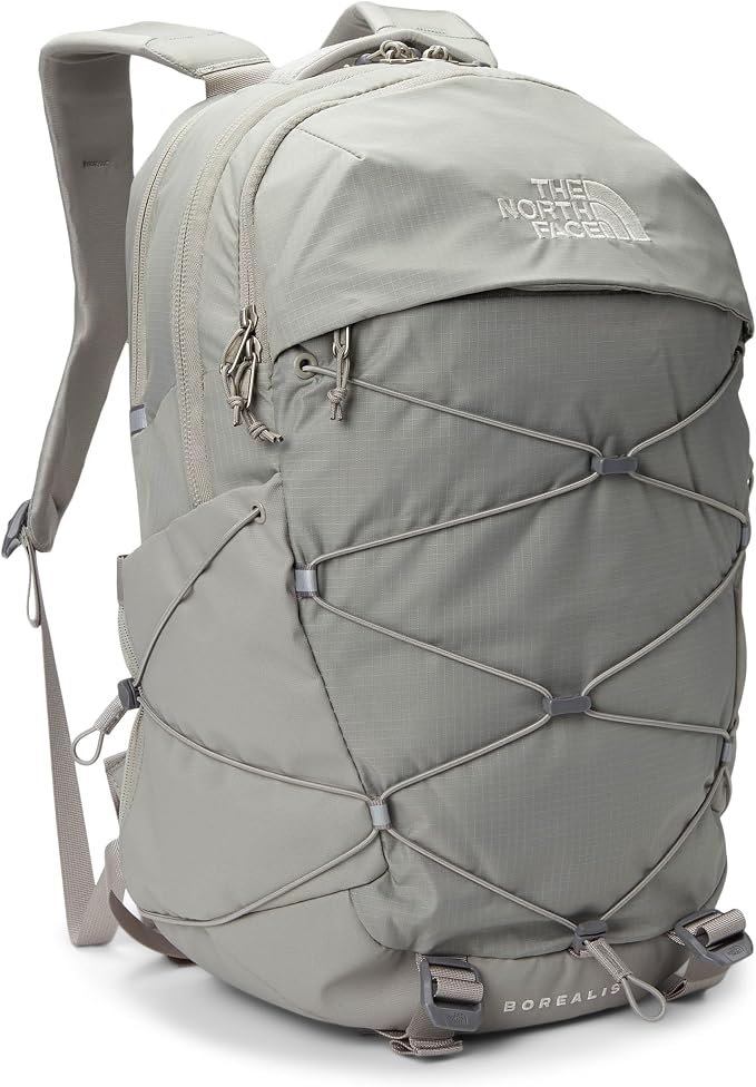 The North Face Borealis commuter laptop backpack in Stone Slab Calacatta