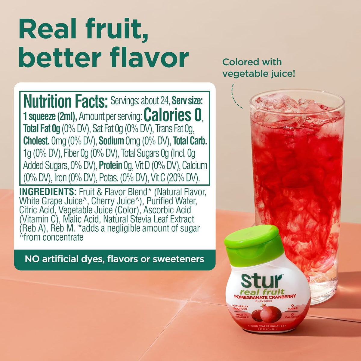 Stur sugar-free liquid water flavoring
