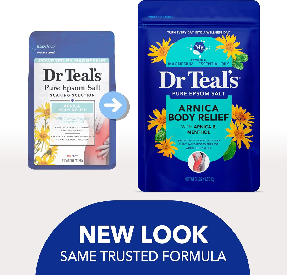 Dr Teal's magnesium sulfate bath soak with eucalyptus oil