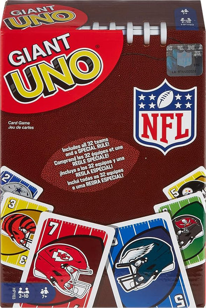 Giant UNO oversized cards for family card game night