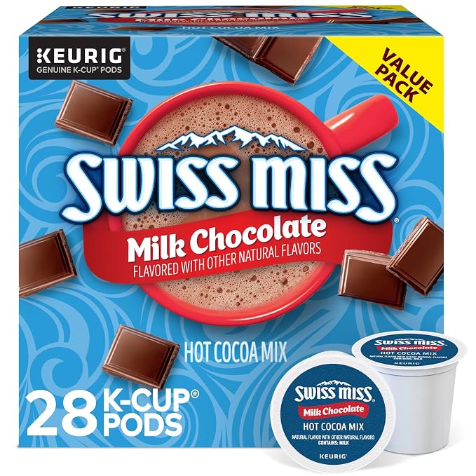 Swiss Miss Milk Chocolate Hot Cocoa K-Cup Pods 28 count box