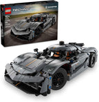 Front view of LEGO Technic sports car building set