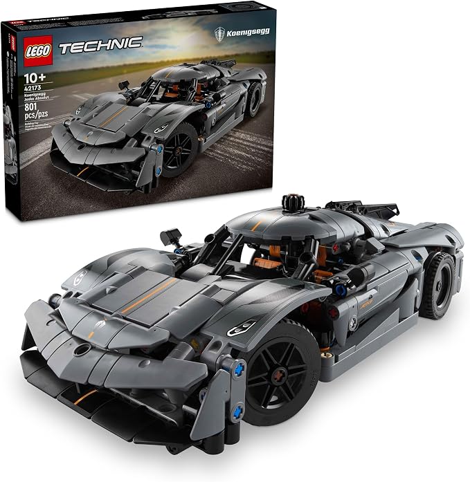 LEGO Technic Koenigsegg Jesko Absolut grey hypercar set