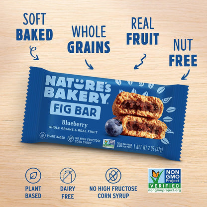 Real fruit blueberry snack bars for on-the-go