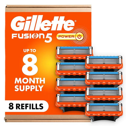 Gillette Fusion5 Power razor blade refills 8 count package