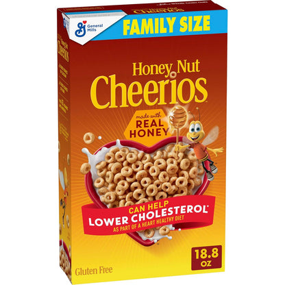 Gluten free Cheerios Honey Nut cereal family size