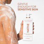 Native 22 fl oz body wash with 24-hour hydration
