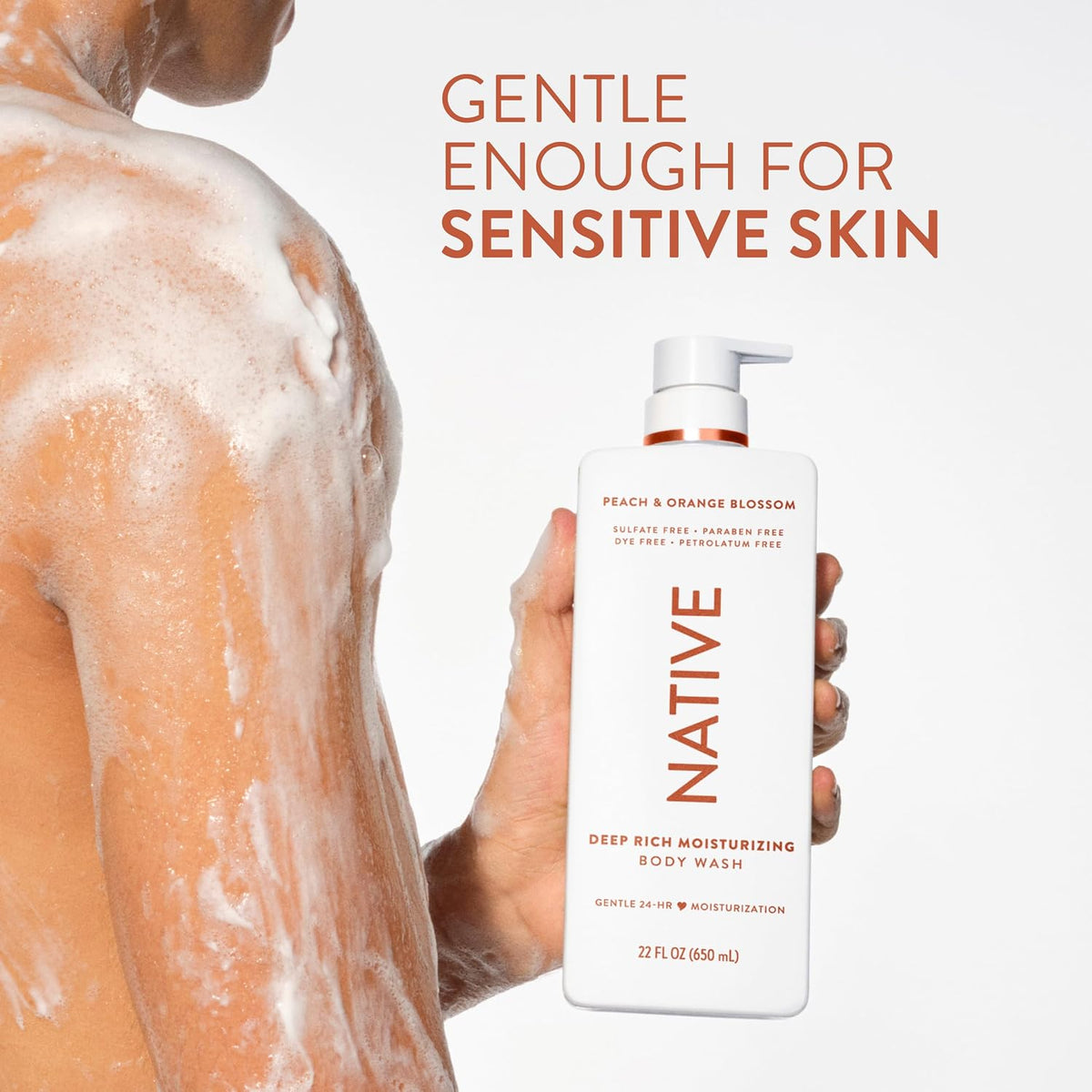 Native 22 fl oz body wash with 24-hour hydration