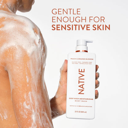 Native 22 fl oz body wash with 24-hour hydration