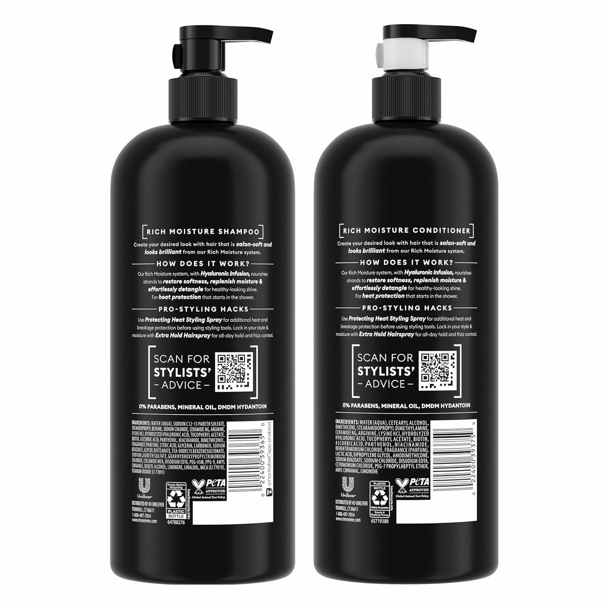 Rich Moisture hair care duo with hyaluronic acid