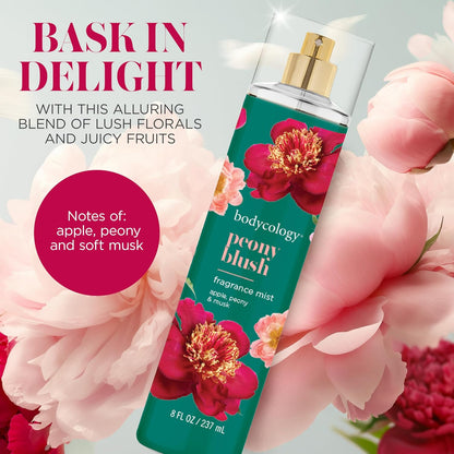 Bodycology long-lasting Peony Blush fragrance mist