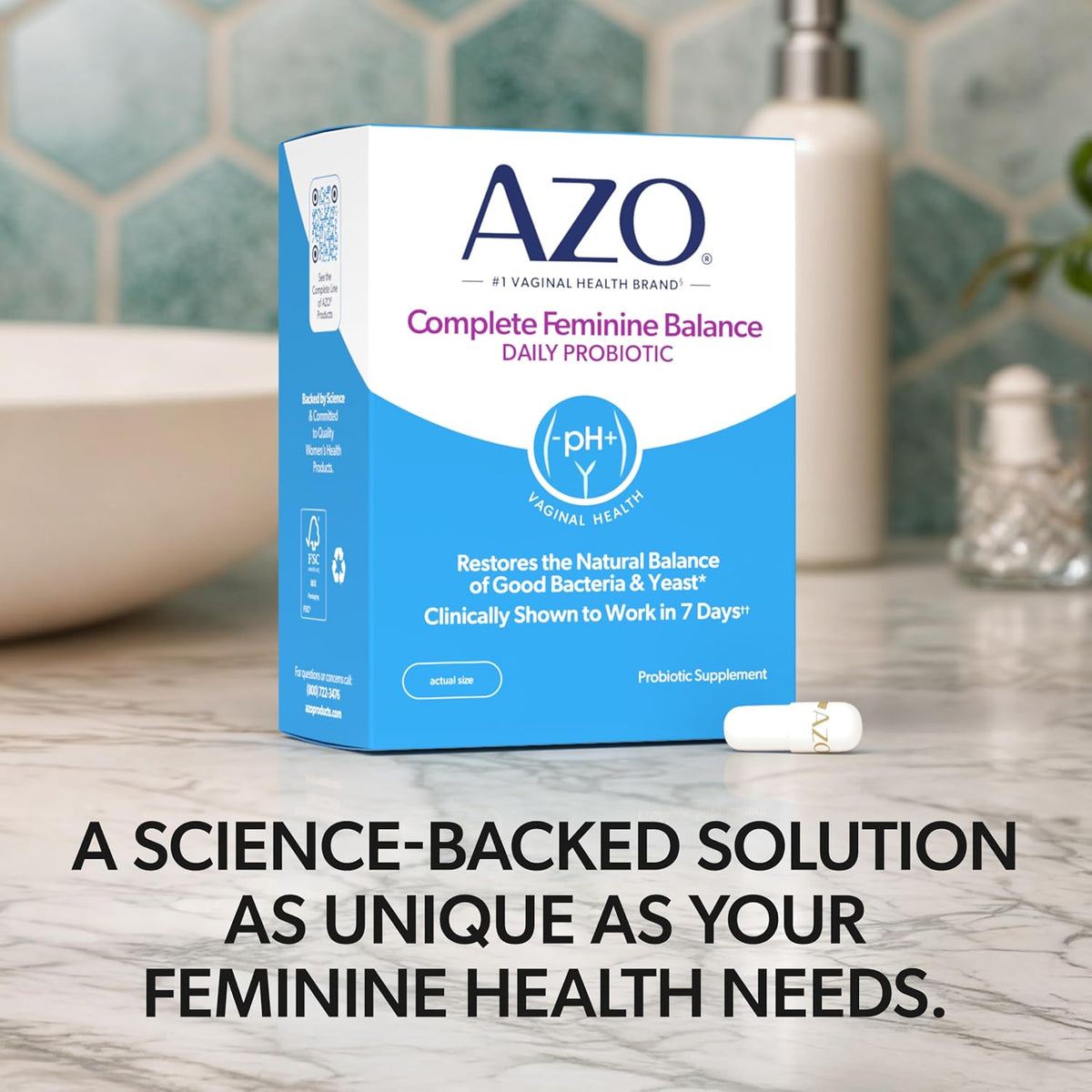 AZO Complete Feminine Balance daily probiotics