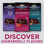 3.5 oz Ghirardelli dark chocolate raspberry bar