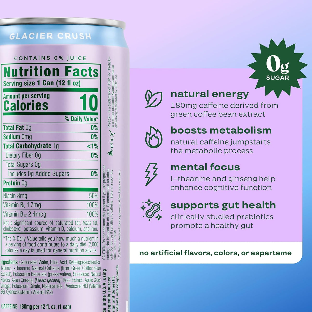 Bloom Nutrition 12 pack energy drink with prebiotics