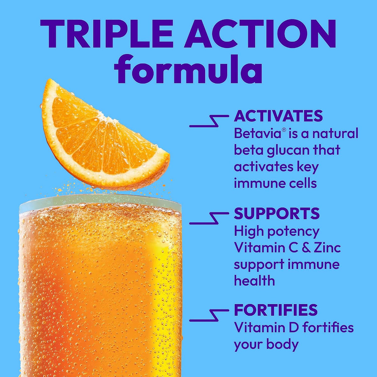 Emergen-C Immune+ supplement details packaging