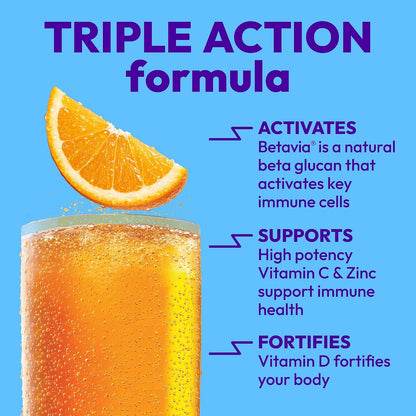 Emergen-C Immune+ supplement details packaging