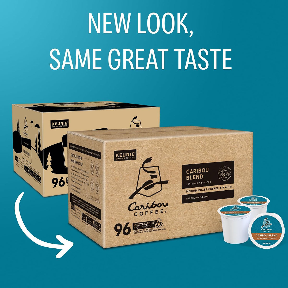 Caribou Blend Keurig K-Cup pods for single-serve brewers