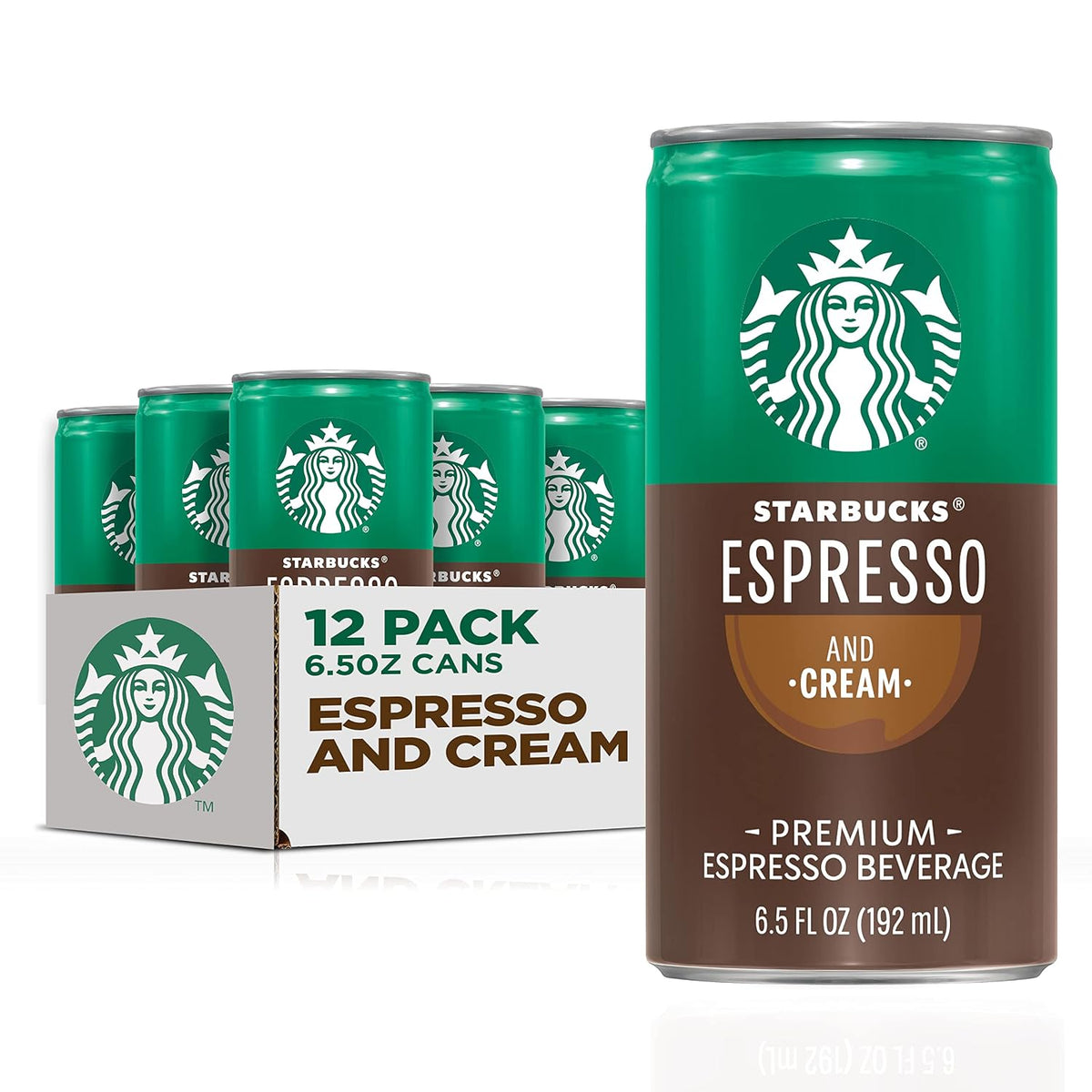 Starbucks ready to drink espresso and cream cans