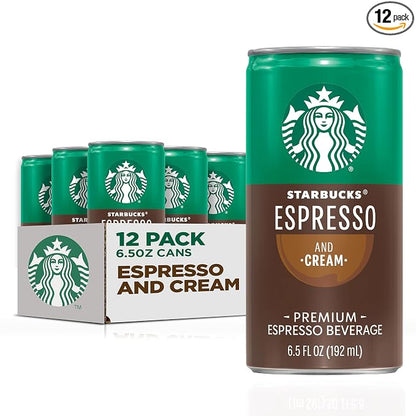 Starbucks Espresso and Cream 12 pack cans