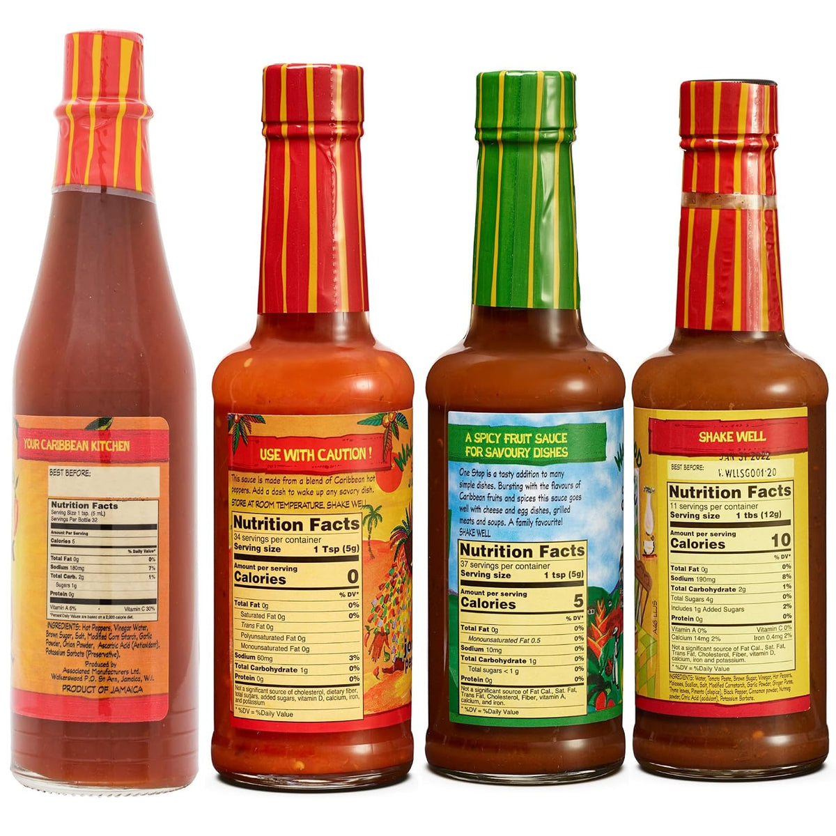 Caribbean sauce gift set with four bold flavors
