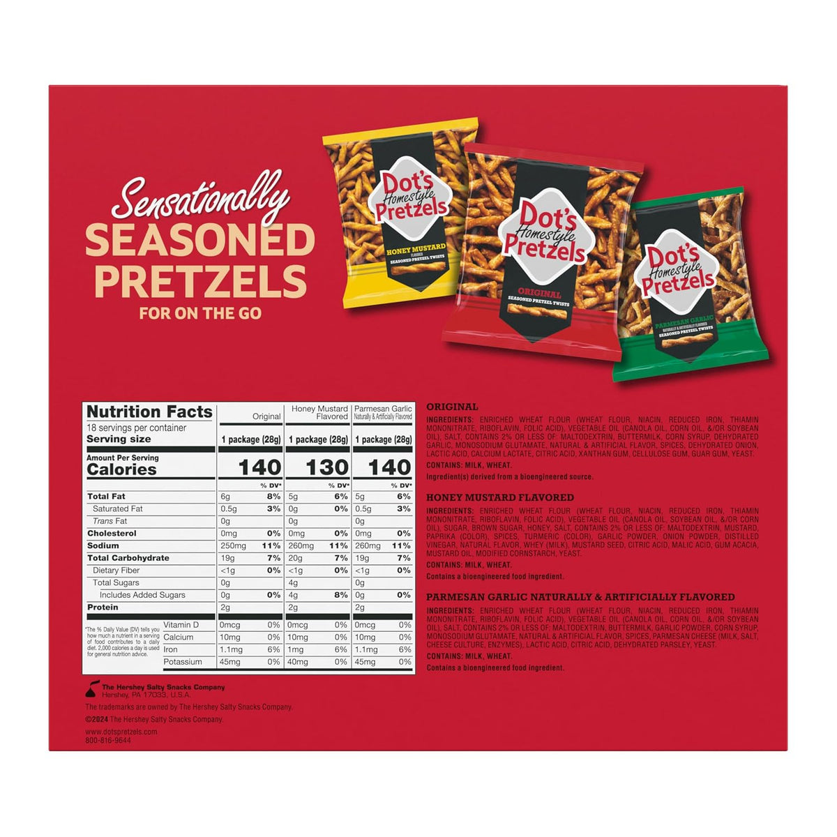 Dot's Pretzels individual 1 oz grocery snack packs