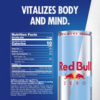 Red Bull Zero energy drink with 114mg caffeine per serving
