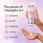 Olay anti-aging skincare set with sunscreen SPF cream