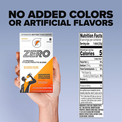 Zero sugar sports drink powder with 32 servings