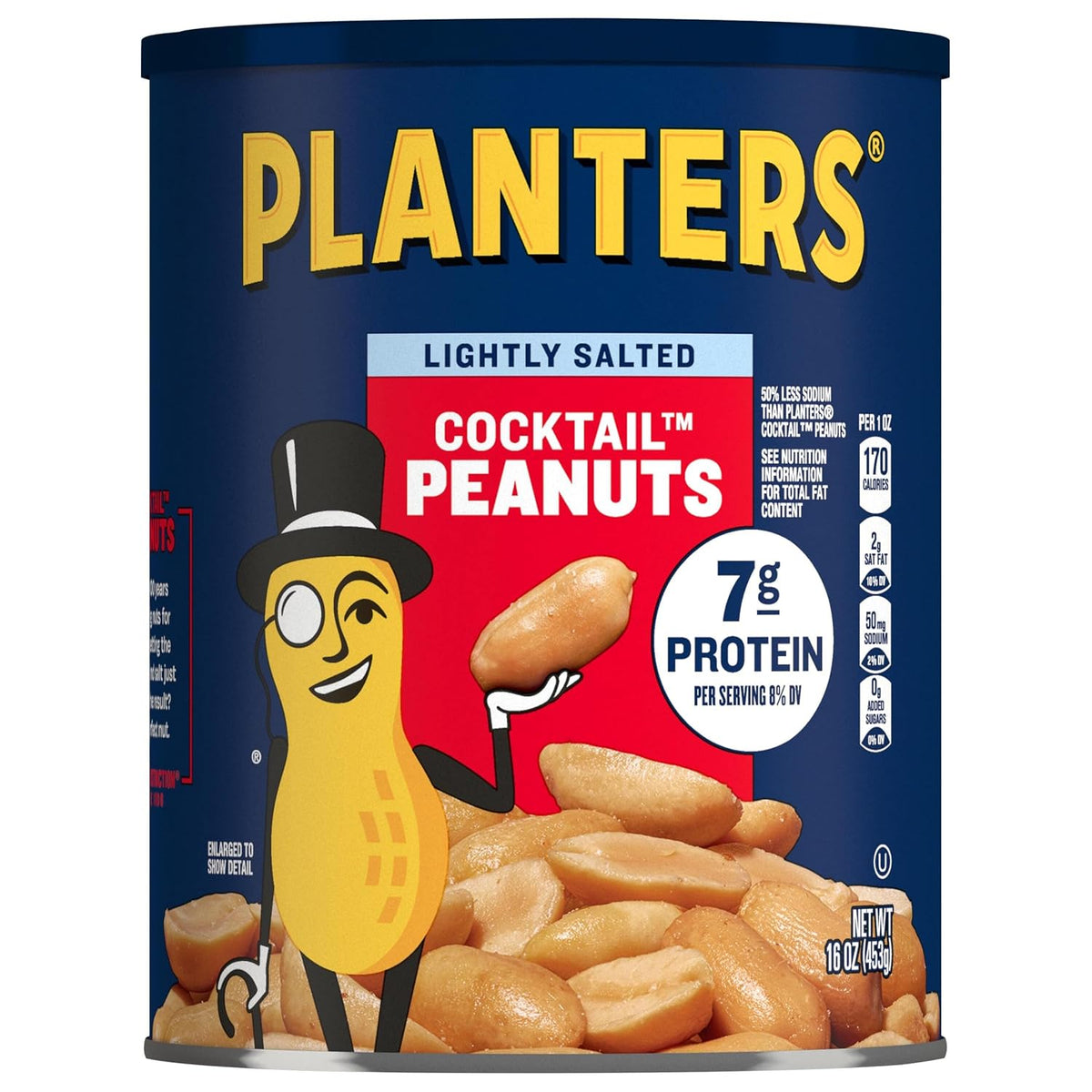 PLANTERS plant based protein peanut snack can