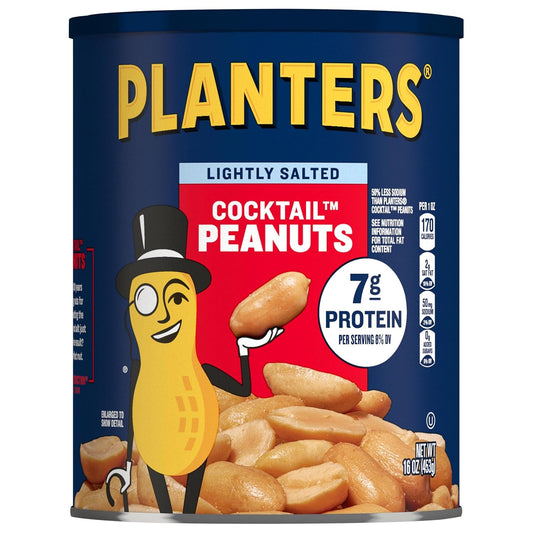 PLANTERS plant based protein peanut snack can