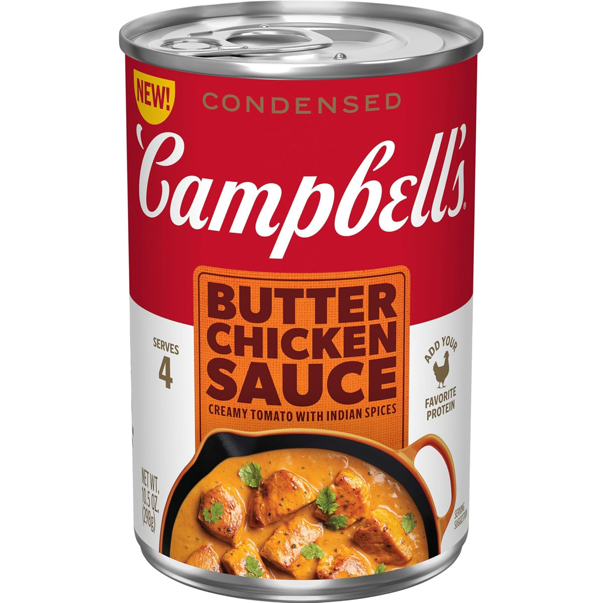 Campbell's butter chicken cooking sauce can front view
