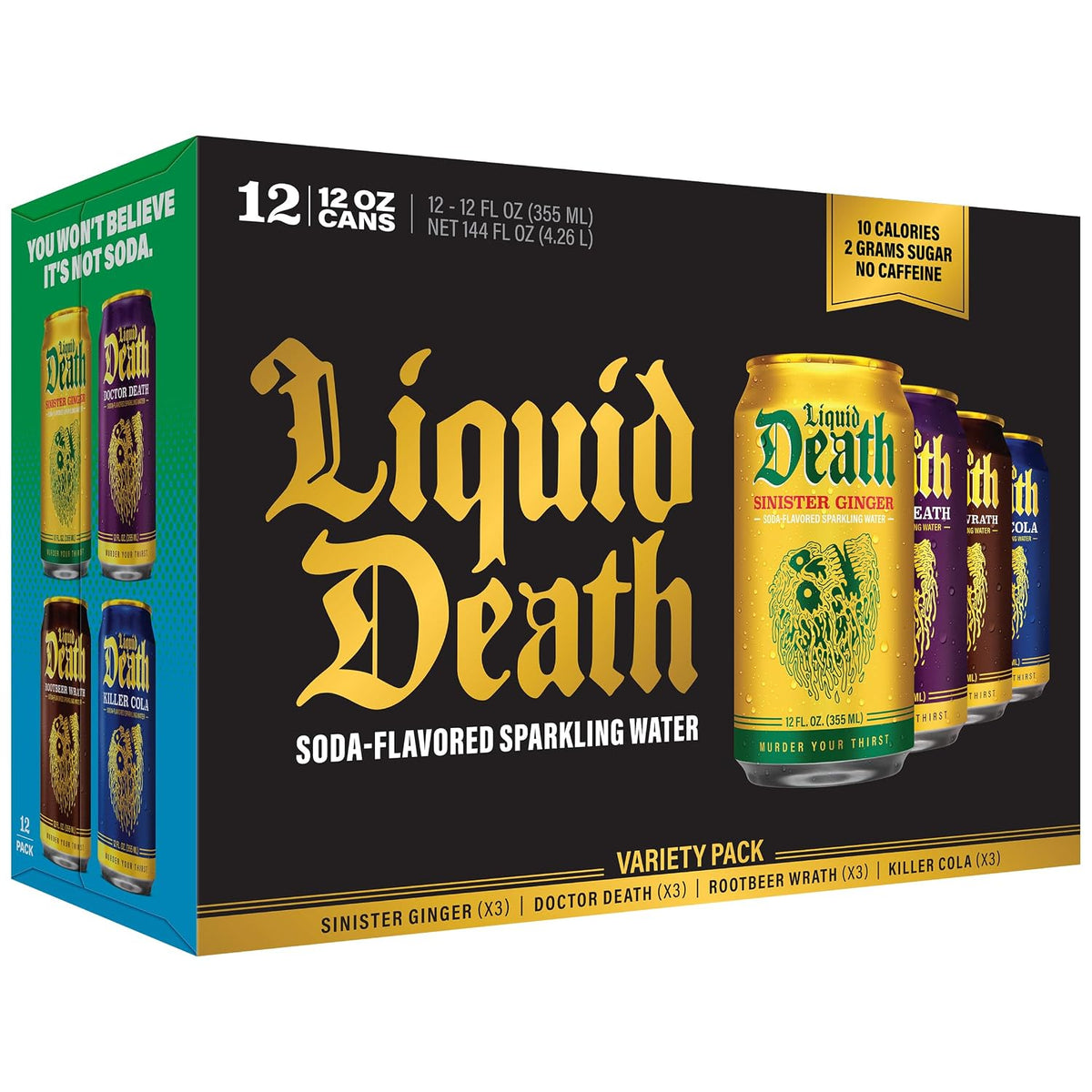 Liquid Death Classic Variety 2 sparkling water cans