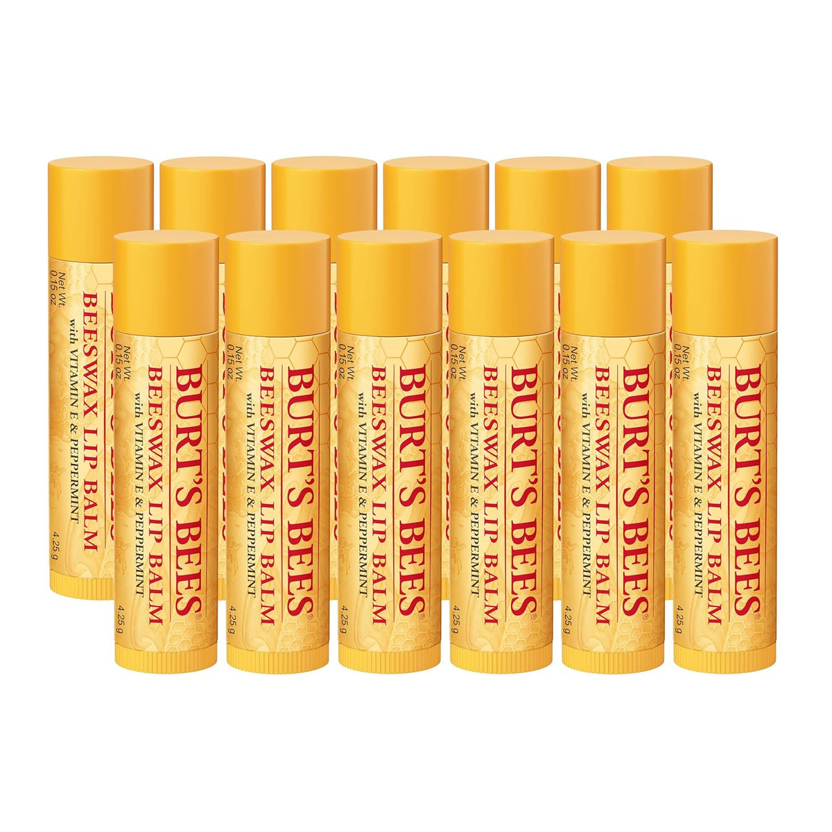 Burt's Bees beeswax lip balm value pack