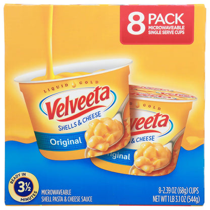 Velveeta mac and cheese microwaveable pasta cups