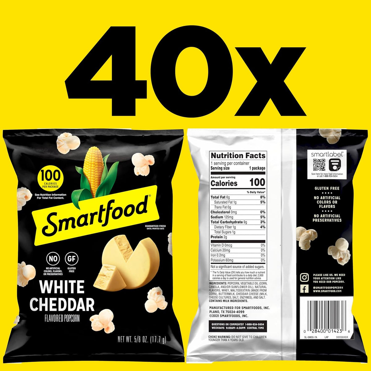 Individual Smartfood popcorn bags multipack