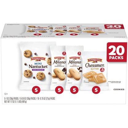 Pepperidge Farm cookie snack packs variety box