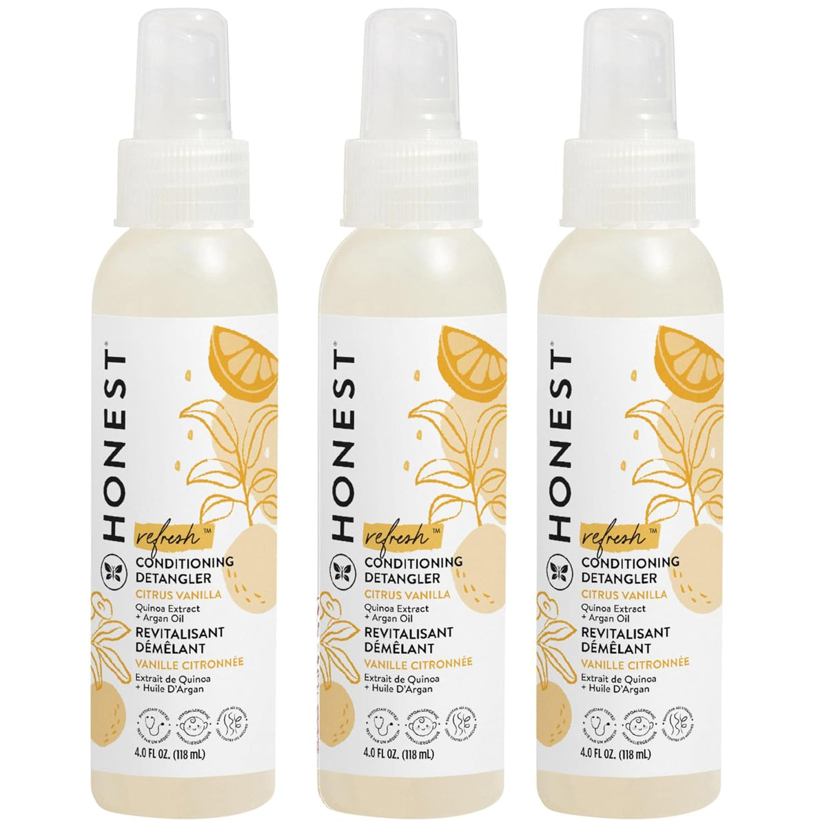 4 fl oz leave-in detangling spray for all hair types