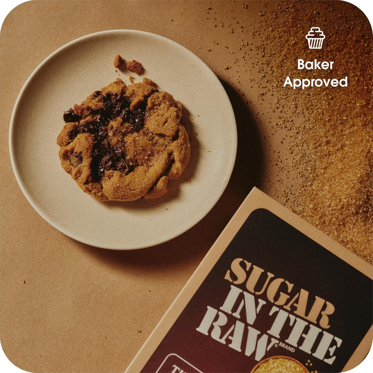 Non-GMO vegan kosher turbinado cane sugar box