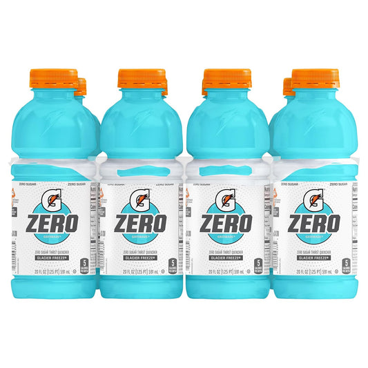 Gatorade Zero Glacier Freeze 20 ounce bottles pack of 8