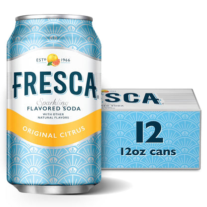 Fresca original citrus sparkling soda cans