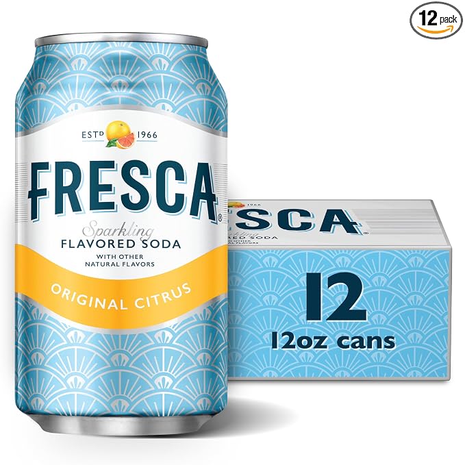 Fresca citrus soda 12 pack fridge pack cans