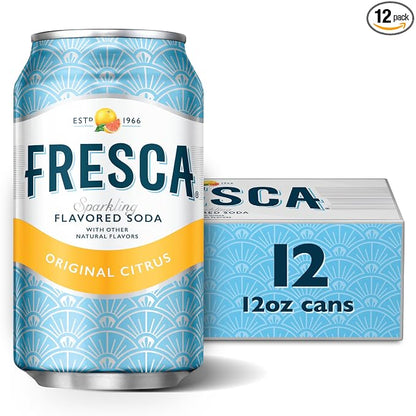 Fresca citrus soda 12 pack fridge pack cans