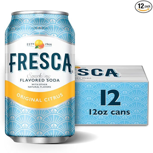 Fresca citrus soda 12 pack fridge pack cans
