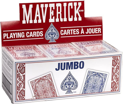 Maverick jumbo index playing cards 12 pack