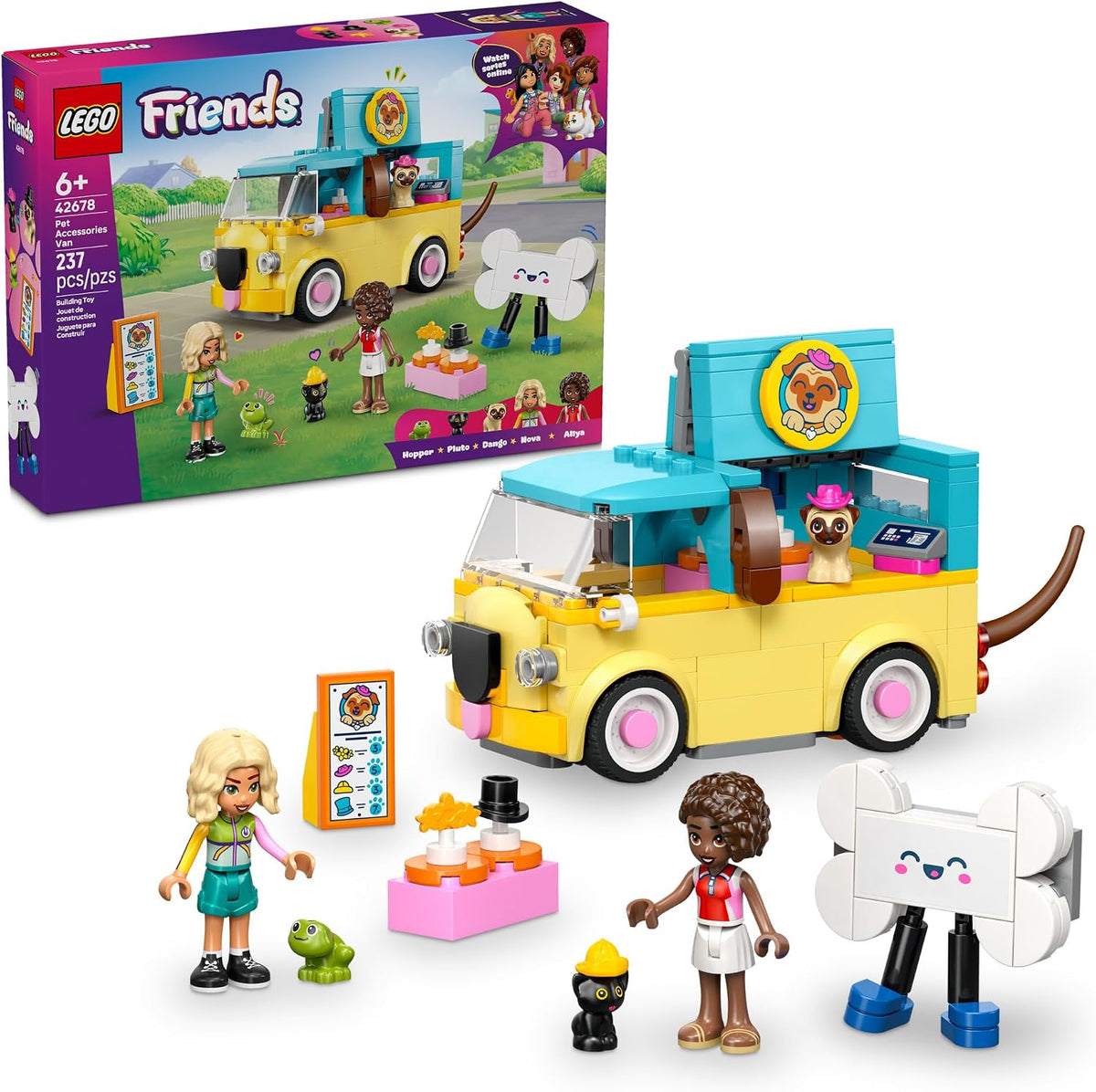 LEGO Friends van with Nova and Aliya minidolls
