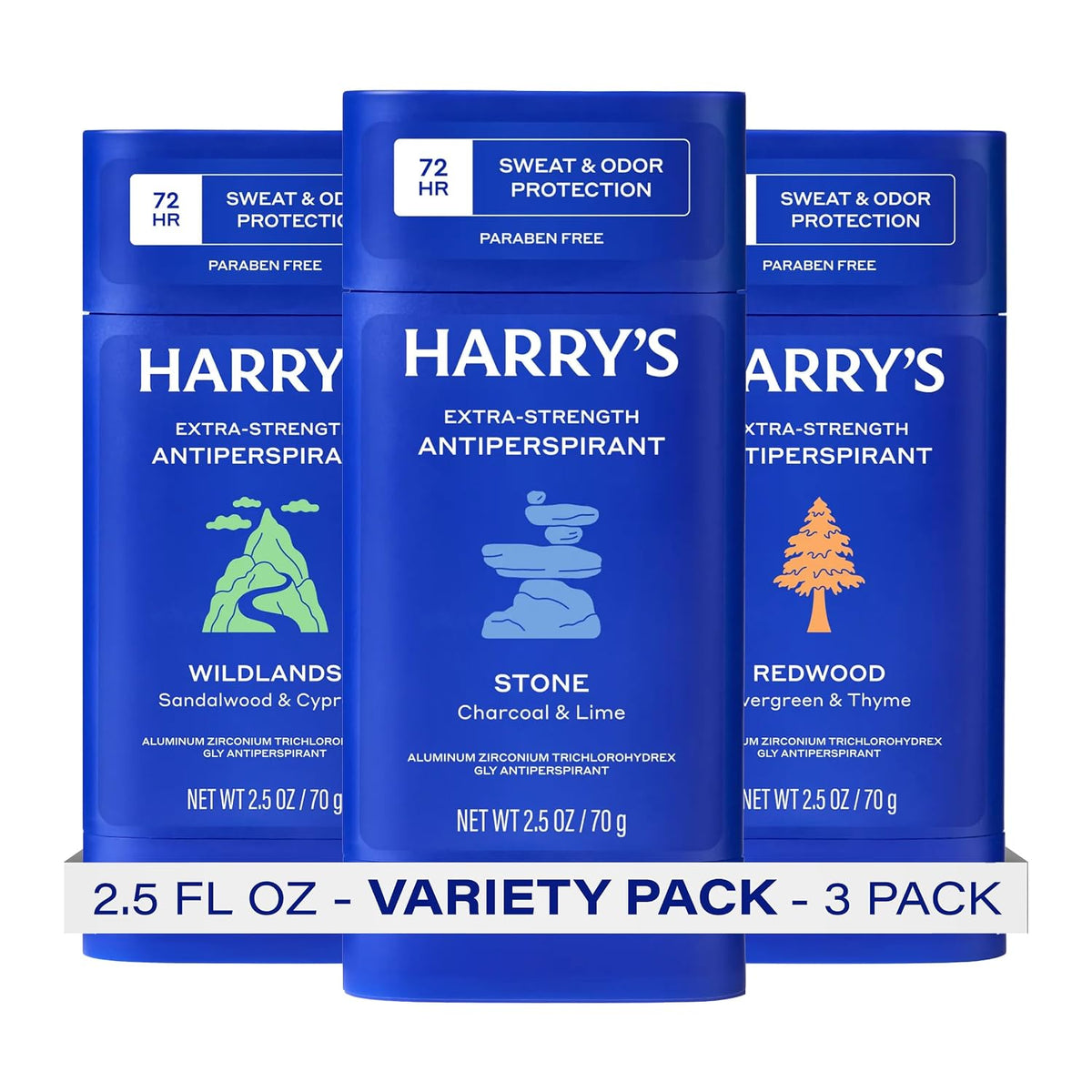 Harry's men's antiperspirant deodorant 2.5 oz sticks