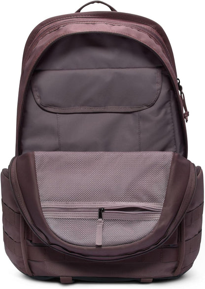 Nike daypack side profile in Light Violet Ore
