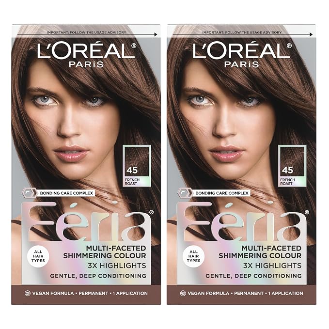 L'Oreal Paris Feria French Roast permanent hair color kit, pack of two