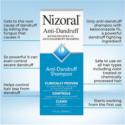 Nizoral hair care shampoo for flaking and itching